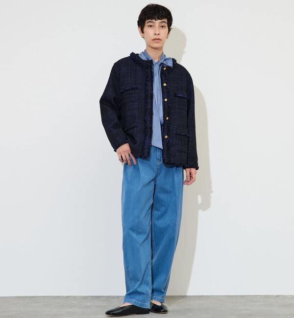 Liesse「ボウタイ付きギャザーブラウス」|シャツ・ブラウス|