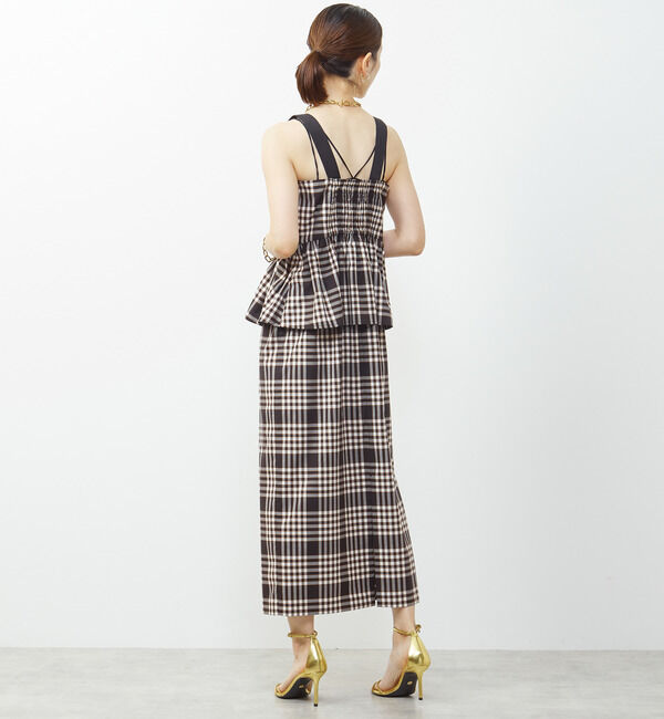 Soffitto「ノースリーブチェック柄ワンピース」|ワンピース|