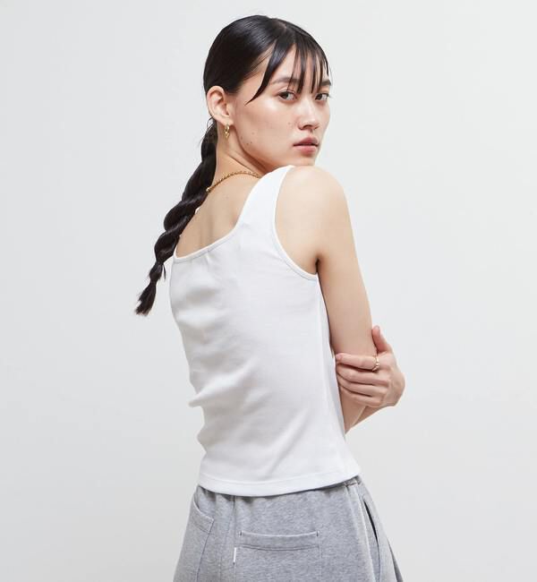 Soffitto「スクエアネックリブタンクトップ」|タンクトップ|
