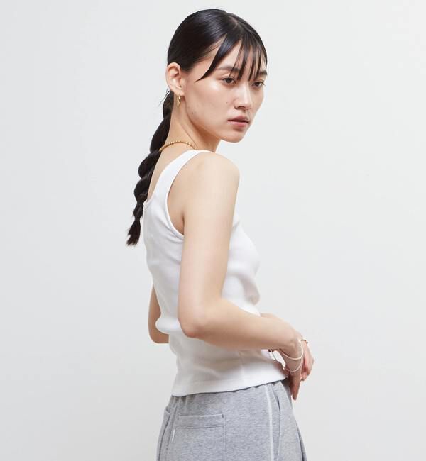 Soffitto「スクエアネックリブタンクトップ」|タンクトップ|