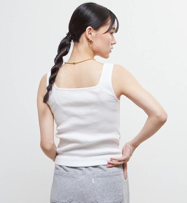 Soffitto「スクエアネックリブタンクトップ」|タンクトップ|