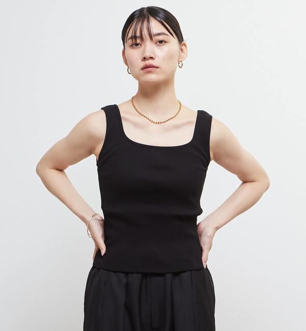 Soffitto「スクエアネックリブタンクトップ」|タンクトップ|