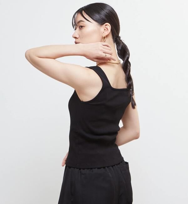 Soffitto「スクエアネックリブタンクトップ」|タンクトップ|