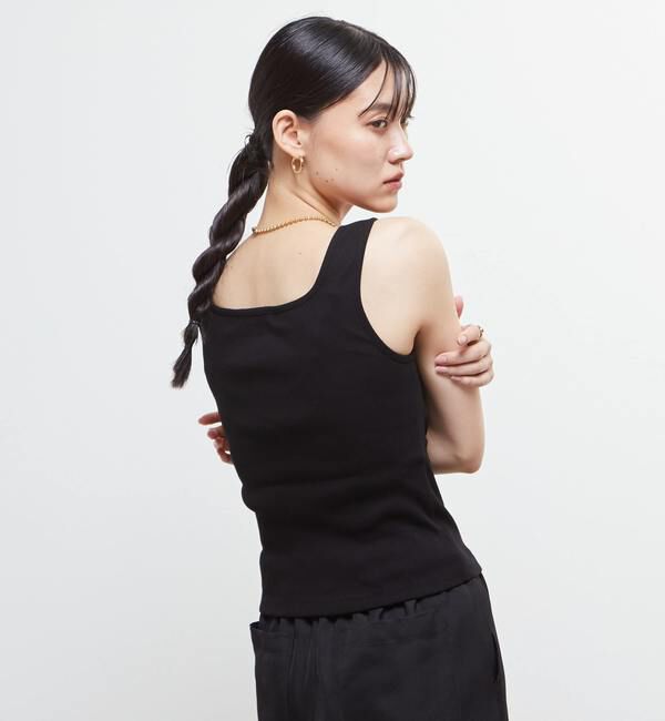 Soffitto「スクエアネックリブタンクトップ」|タンクトップ|