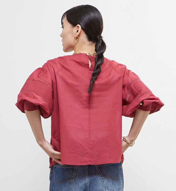 Soffitto「インド綿ピンタックブラウス」|シャツ・ブラウス|