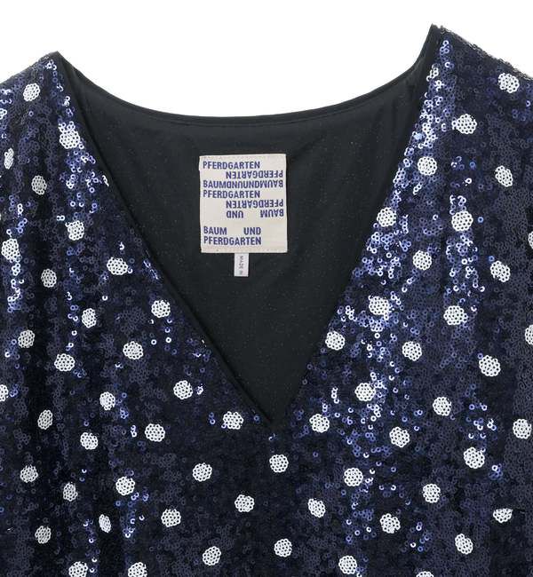 A_「【BAUM UND PFERDGARTEN（バウムウンドヘルガーデン）】スパンコールワンピース」|ワンピース|