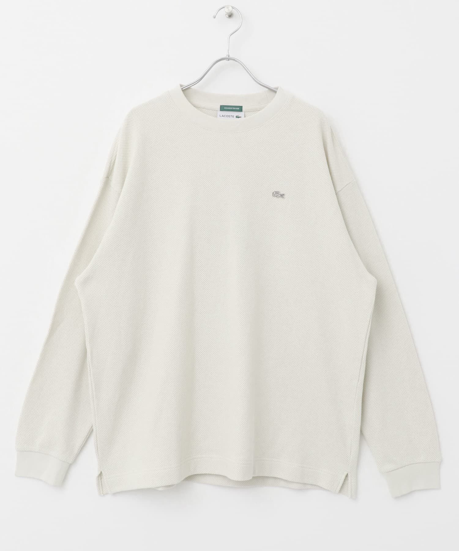 URBAN RESEARCH DOORS「『別注』LACOSTE&times;DOORS　thick pique crew long-sleeve」|Tシャツ・カットソー|