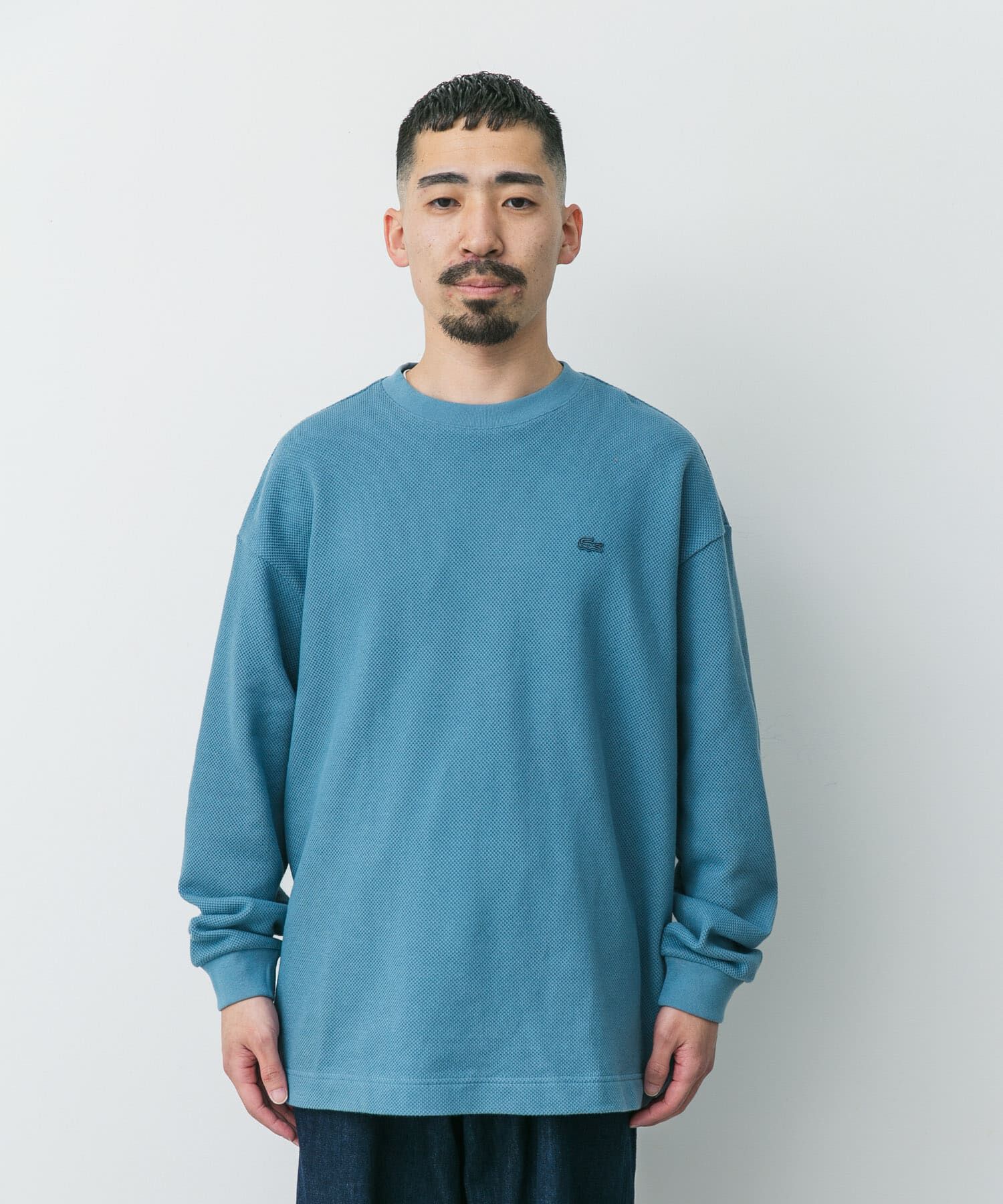 URBAN RESEARCH DOORS「『別注』LACOSTE&times;DOORS　thick pique crew long-sleeve」|Tシャツ・カットソー|