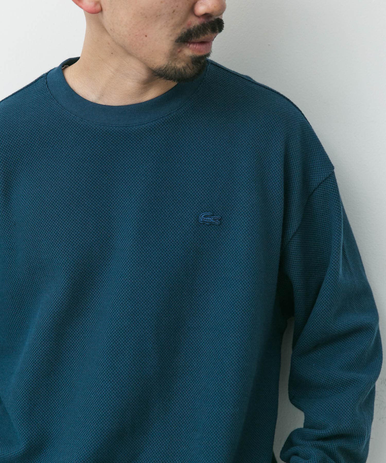 URBAN RESEARCH DOORS「『別注』LACOSTE&times;DOORS　thick pique crew long-sleeve」|Tシャツ・カットソー|