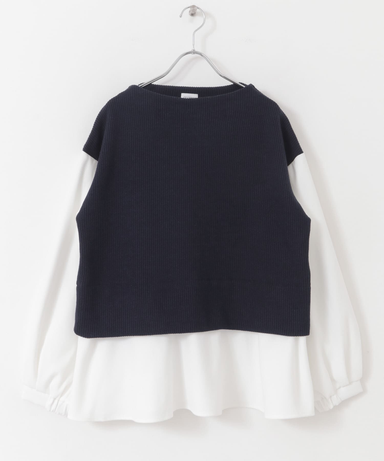 URBAN RESEARCH DOORS「異素材ペプラムプルオーバー」|Tシャツ・カットソー|