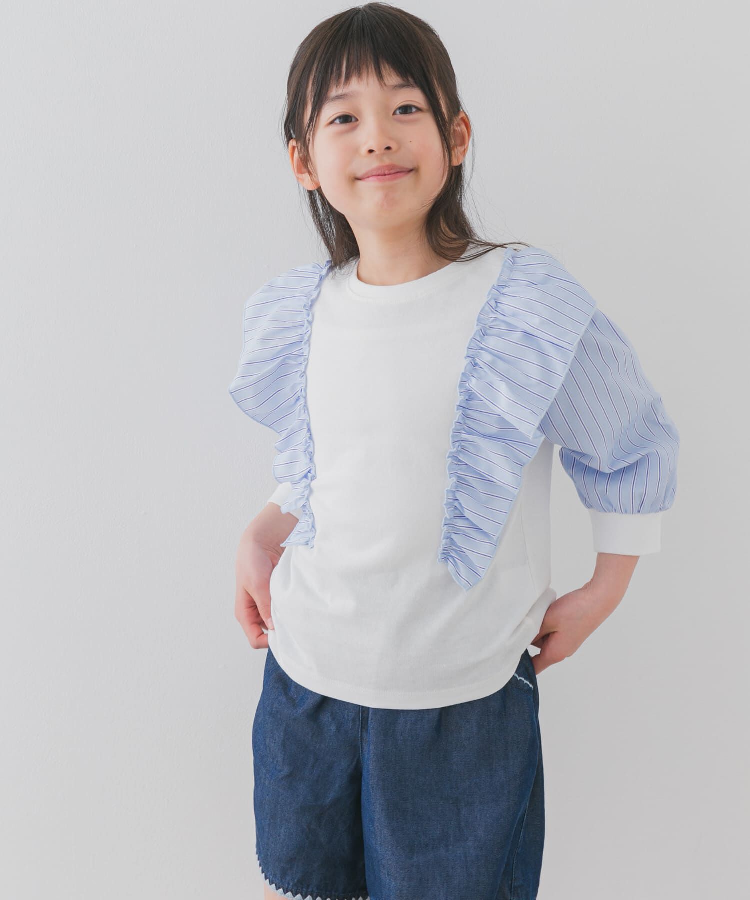 URBAN RESEARCH DOORS「布帛ドッキングフリルカットソー(KIDS)」|その他|