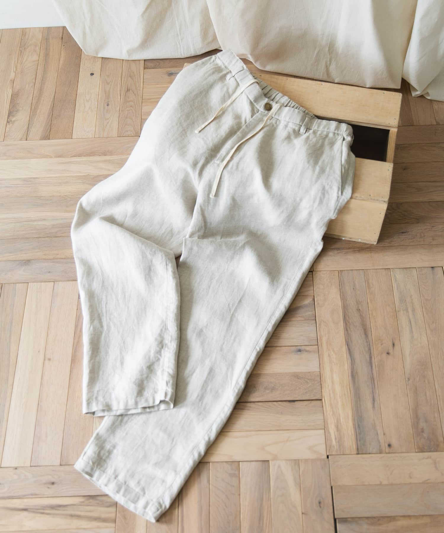 URBAN RESEARCH DOORS「『XLサイズ/WEB限定』ツイルリネン イージートラウザー」|その他|