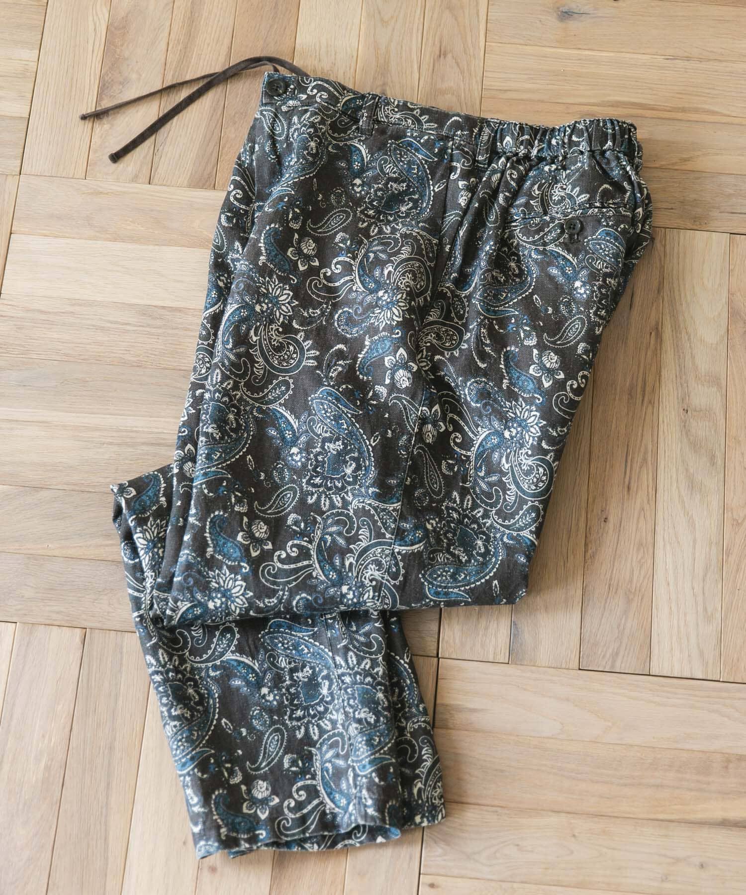 URBAN RESEARCH DOORS「『XLサイズ/WEB限定』ツイルリネン イージートラウザー」|その他|オリーブ