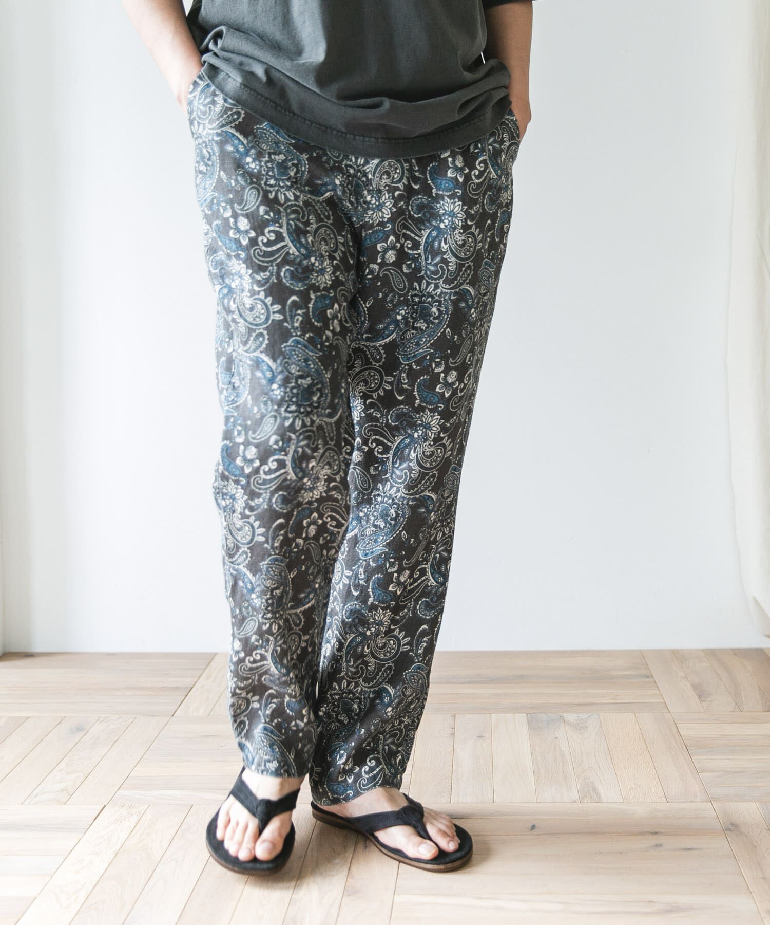 URBAN RESEARCH DOORS「『XLサイズ/WEB限定』ツイルリネン イージートラウザー」|その他|