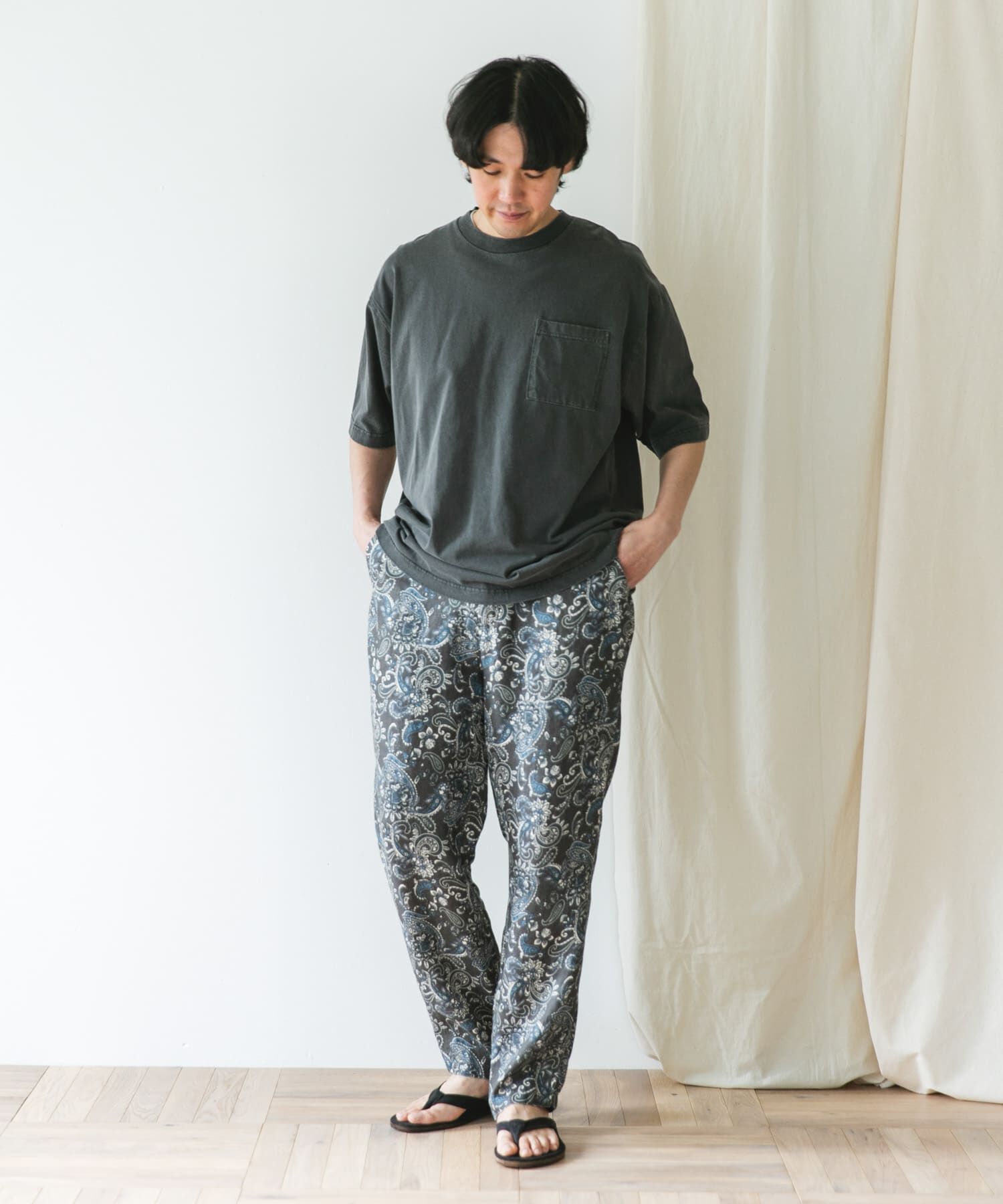 URBAN RESEARCH DOORS「『XLサイズ/WEB限定』ツイルリネン イージートラウザー」|その他|