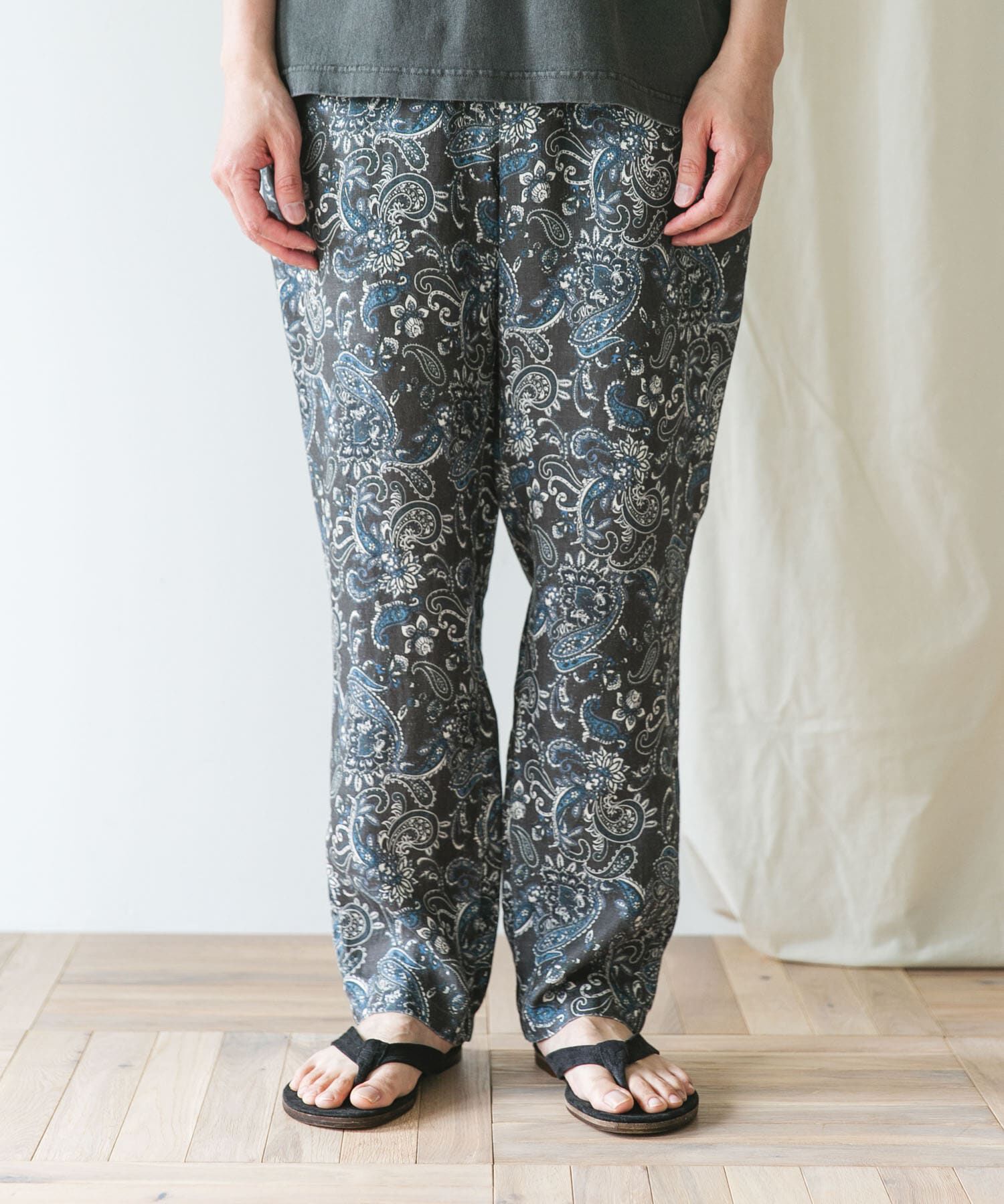 URBAN RESEARCH DOORS「『XLサイズ/WEB限定』ツイルリネン イージートラウザー」|その他|