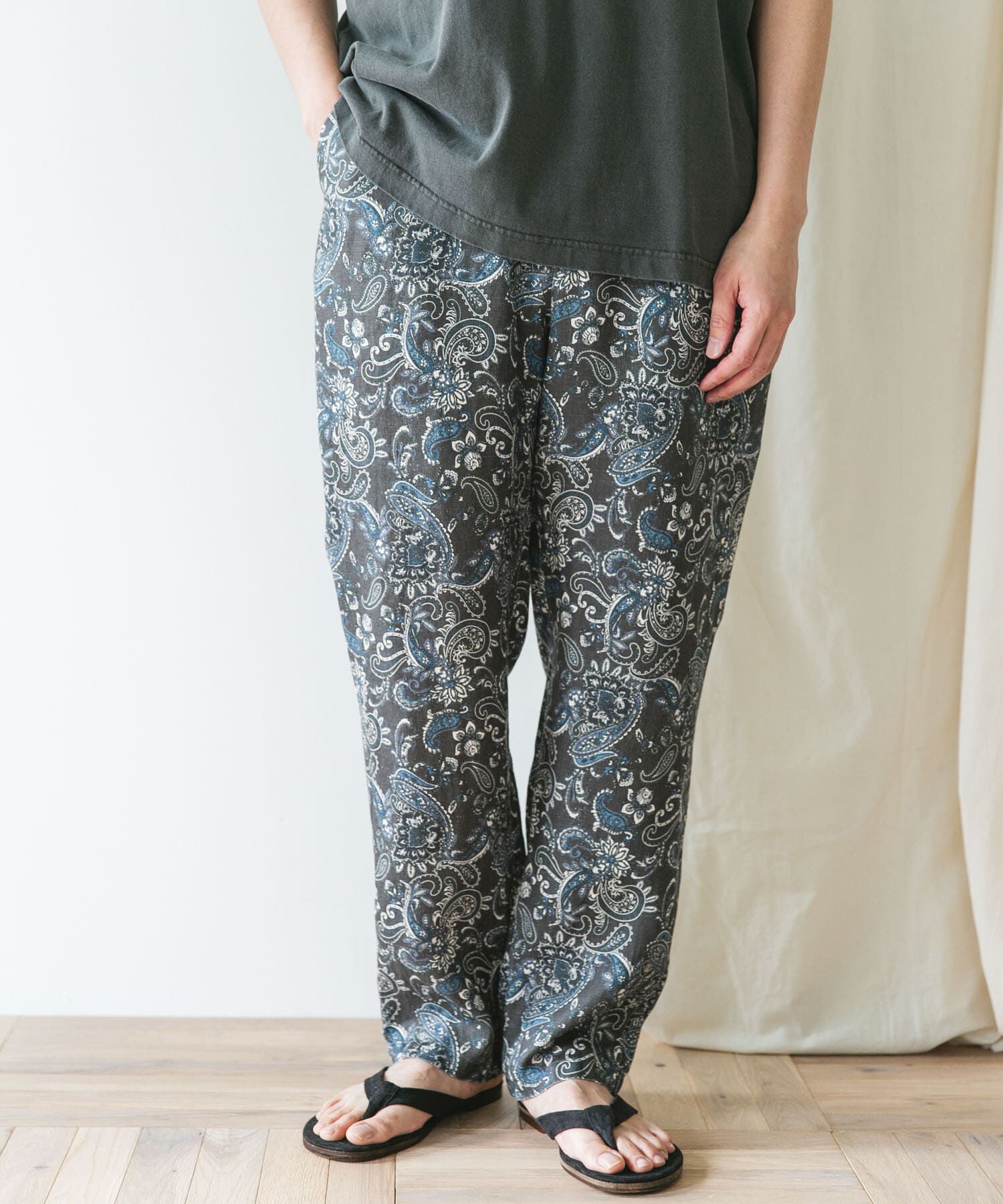 URBAN RESEARCH DOORS「『XLサイズ/WEB限定』ツイルリネン イージートラウザー」|その他|