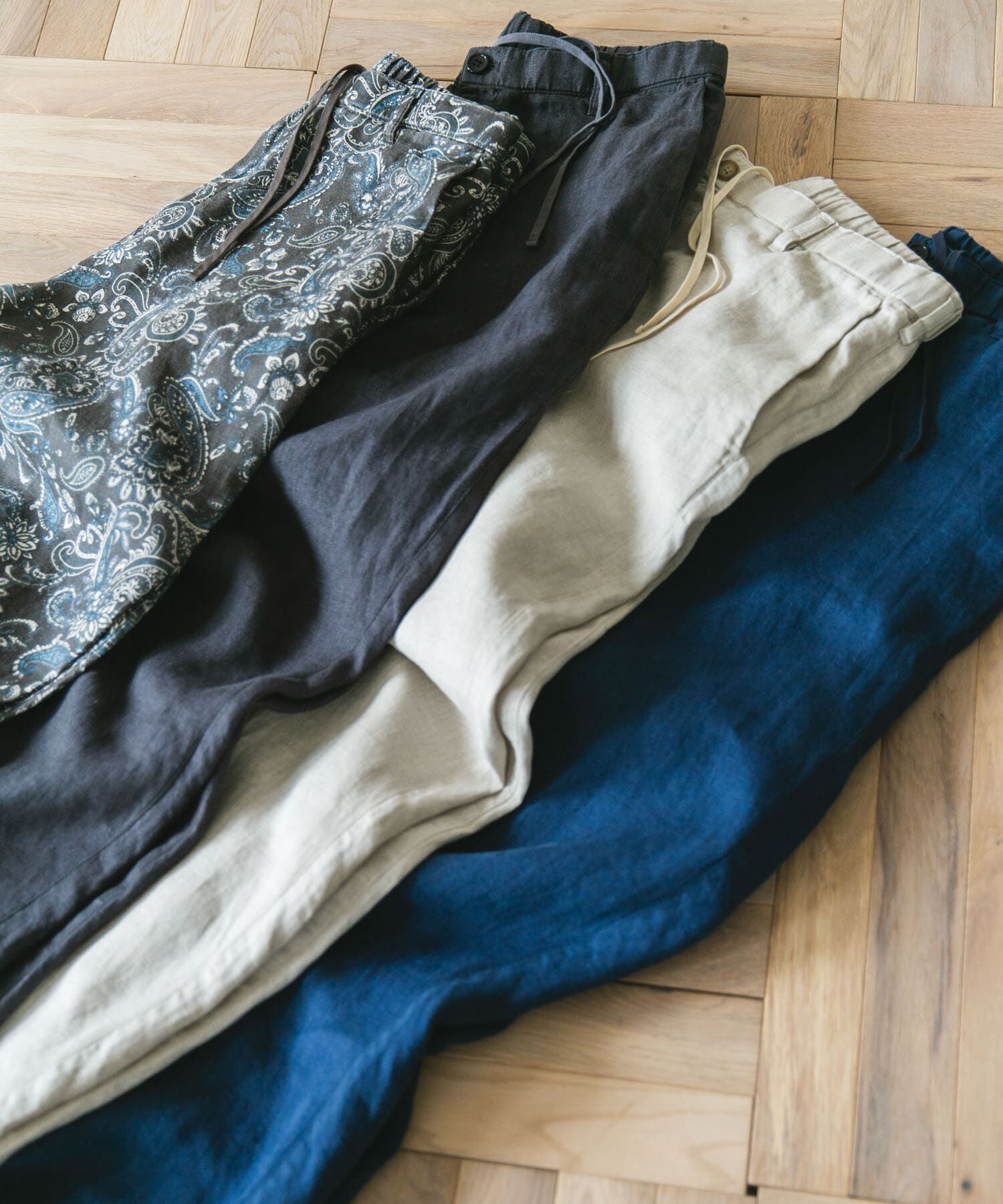 URBAN RESEARCH DOORS「『XLサイズ/WEB限定』ツイルリネン イージートラウザー」|その他|