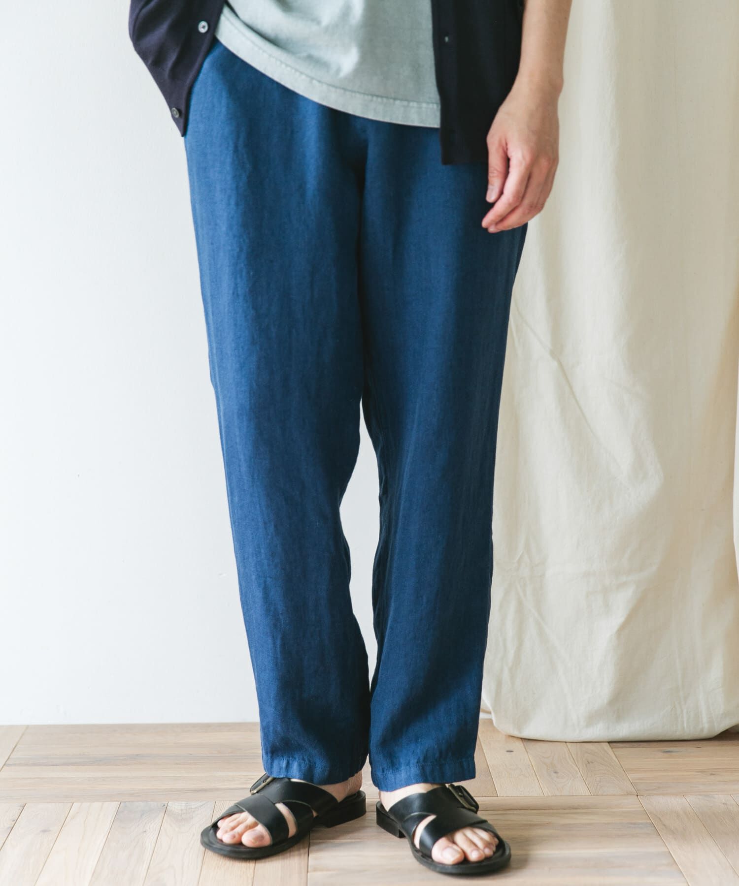 URBAN RESEARCH DOORS「『XLサイズ/WEB限定』ツイルリネン イージートラウザー」|その他|