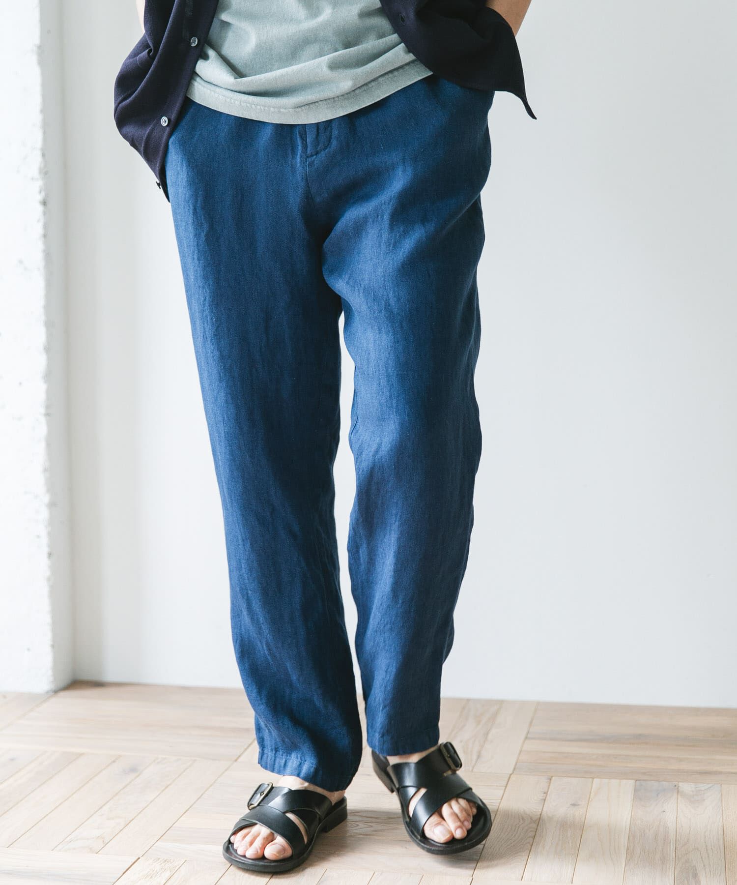 URBAN RESEARCH DOORS「『XLサイズ/WEB限定』ツイルリネン イージートラウザー」|その他|