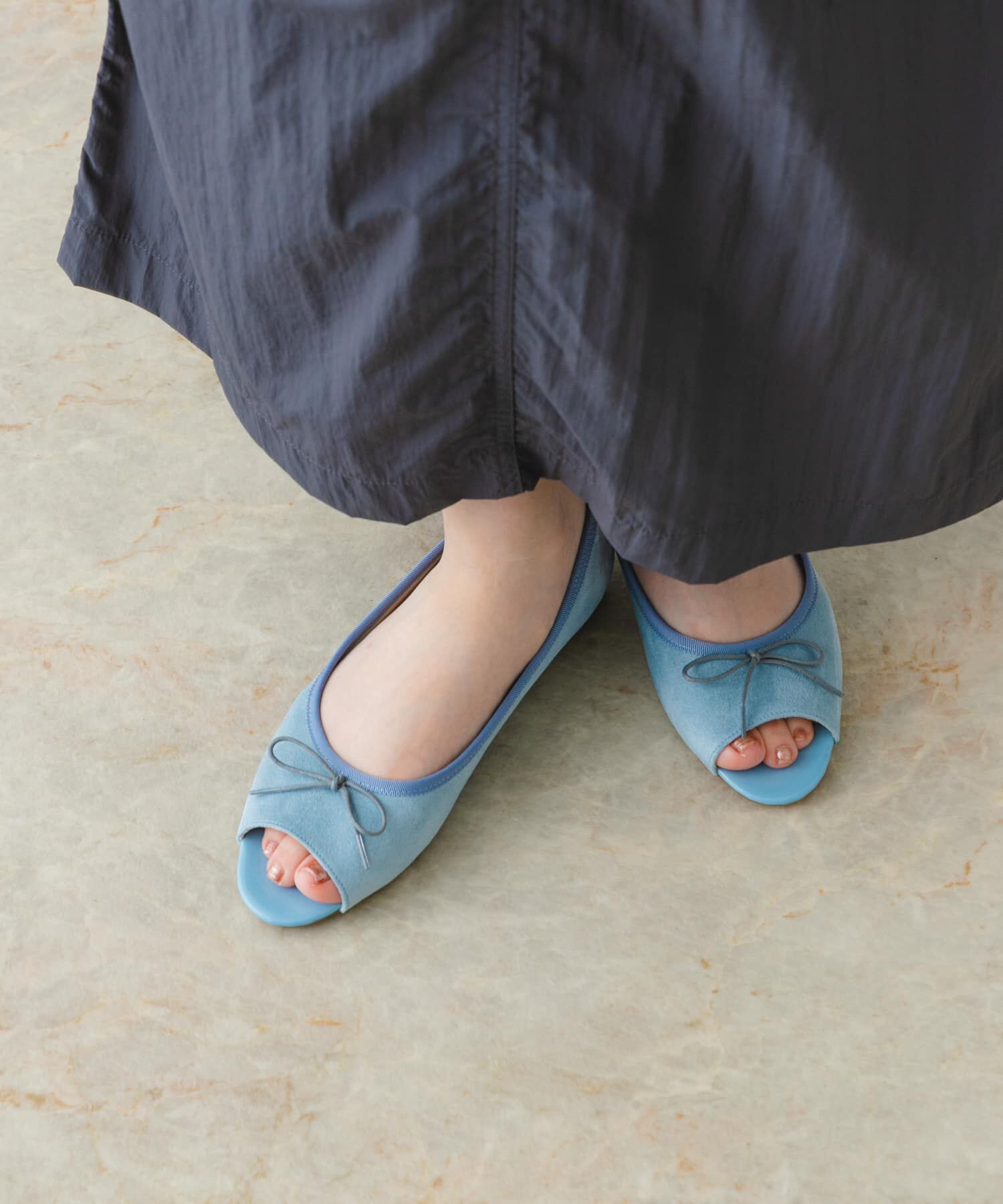 RODE SKO「『MADE IN JAPAN』オープントゥリボンパンプス」|パンプス|