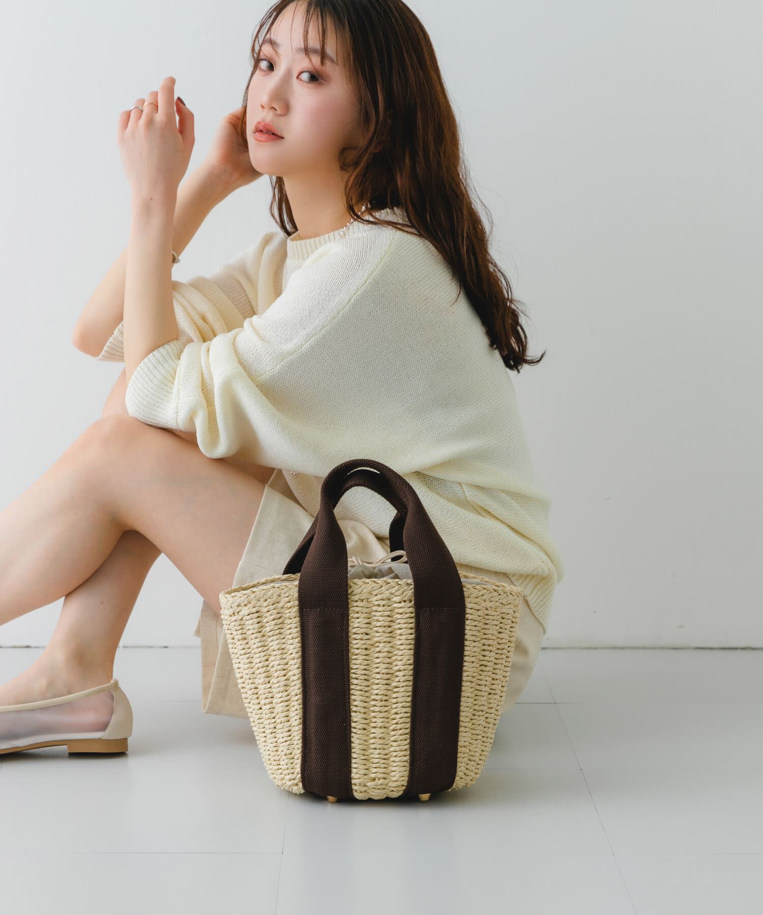 RODE SKO「ナチュラルカゴバッグ」|ハンドバッグ|