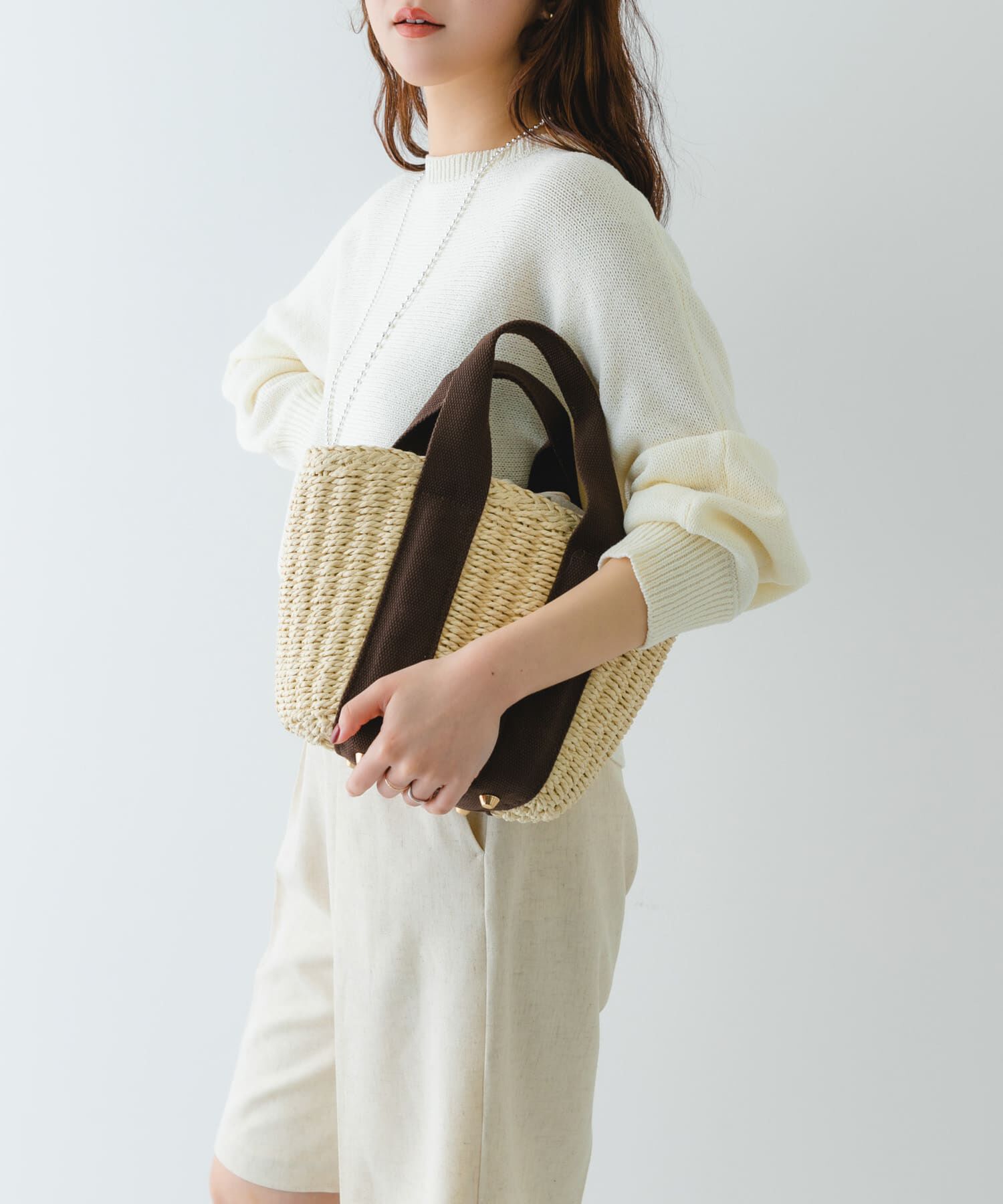 RODE SKO「ナチュラルカゴバッグ」|ハンドバッグ|