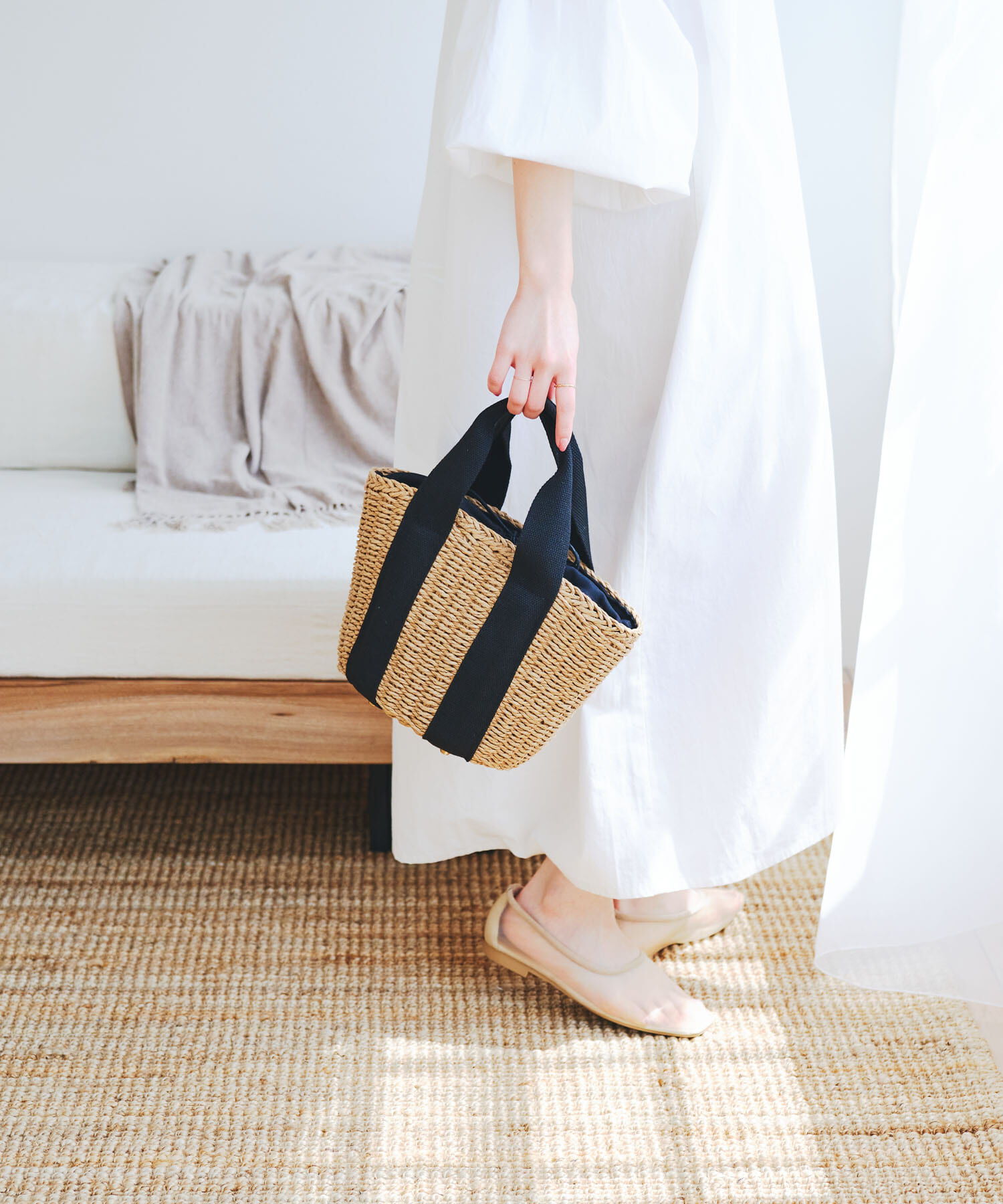 RODE SKO「ナチュラルカゴバッグ」|ハンドバッグ|