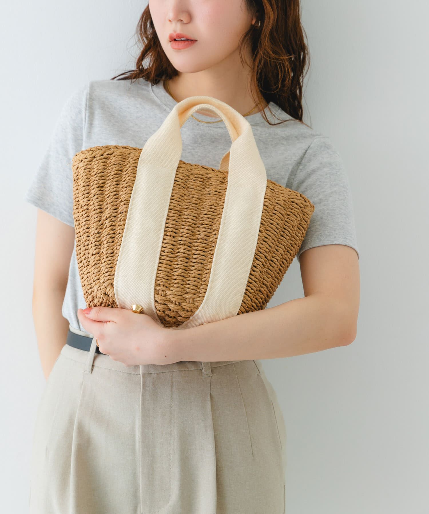 RODE SKO「ナチュラルカゴバッグ」|ハンドバッグ|