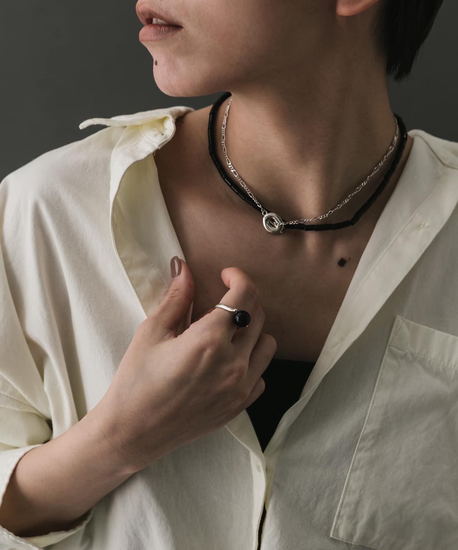 SMELLY「SMELLY so&rsquo;　onyx sphere ring」|リング|