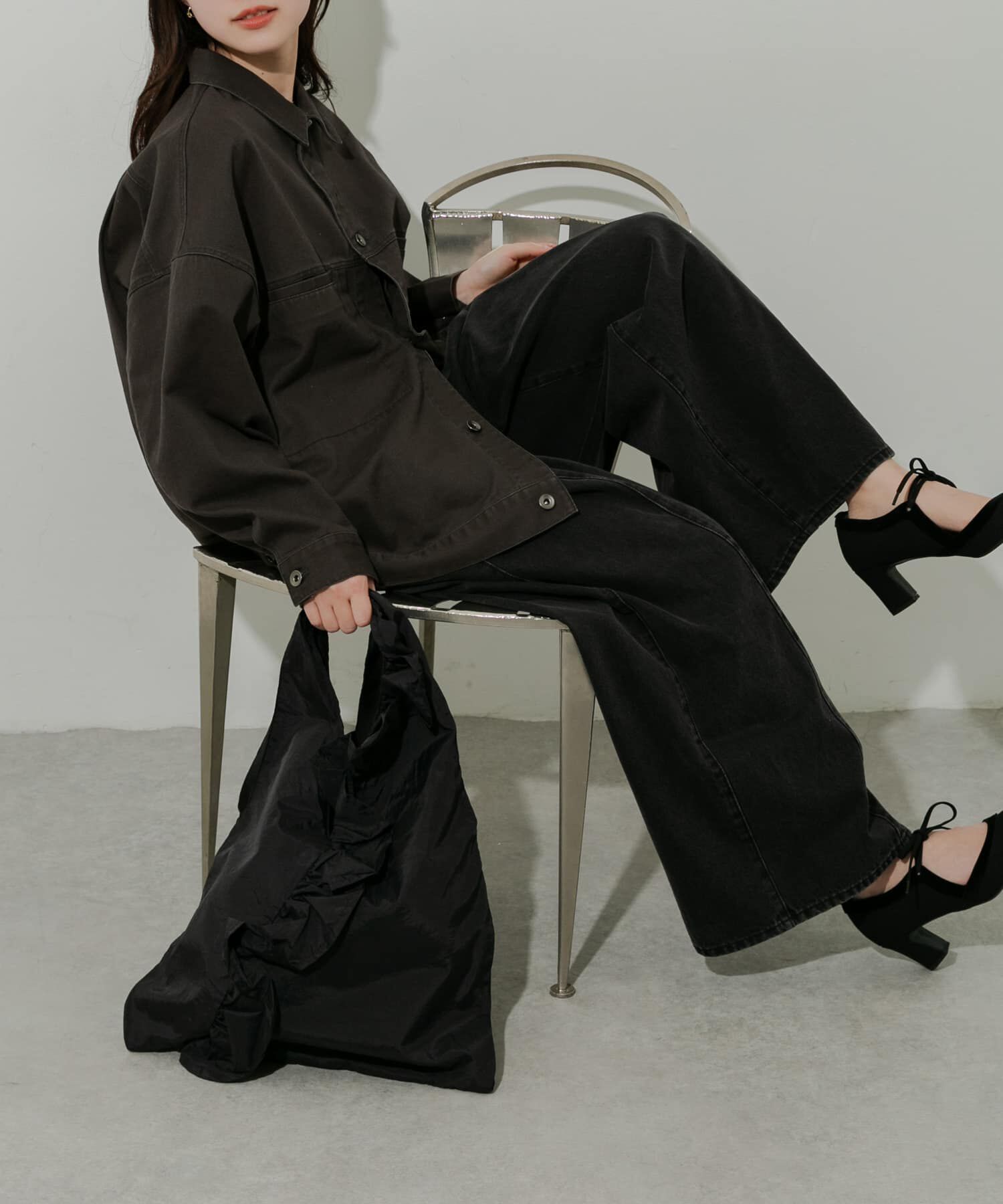 SMELLY「カシュクールフリルトート」|トートバッグ|