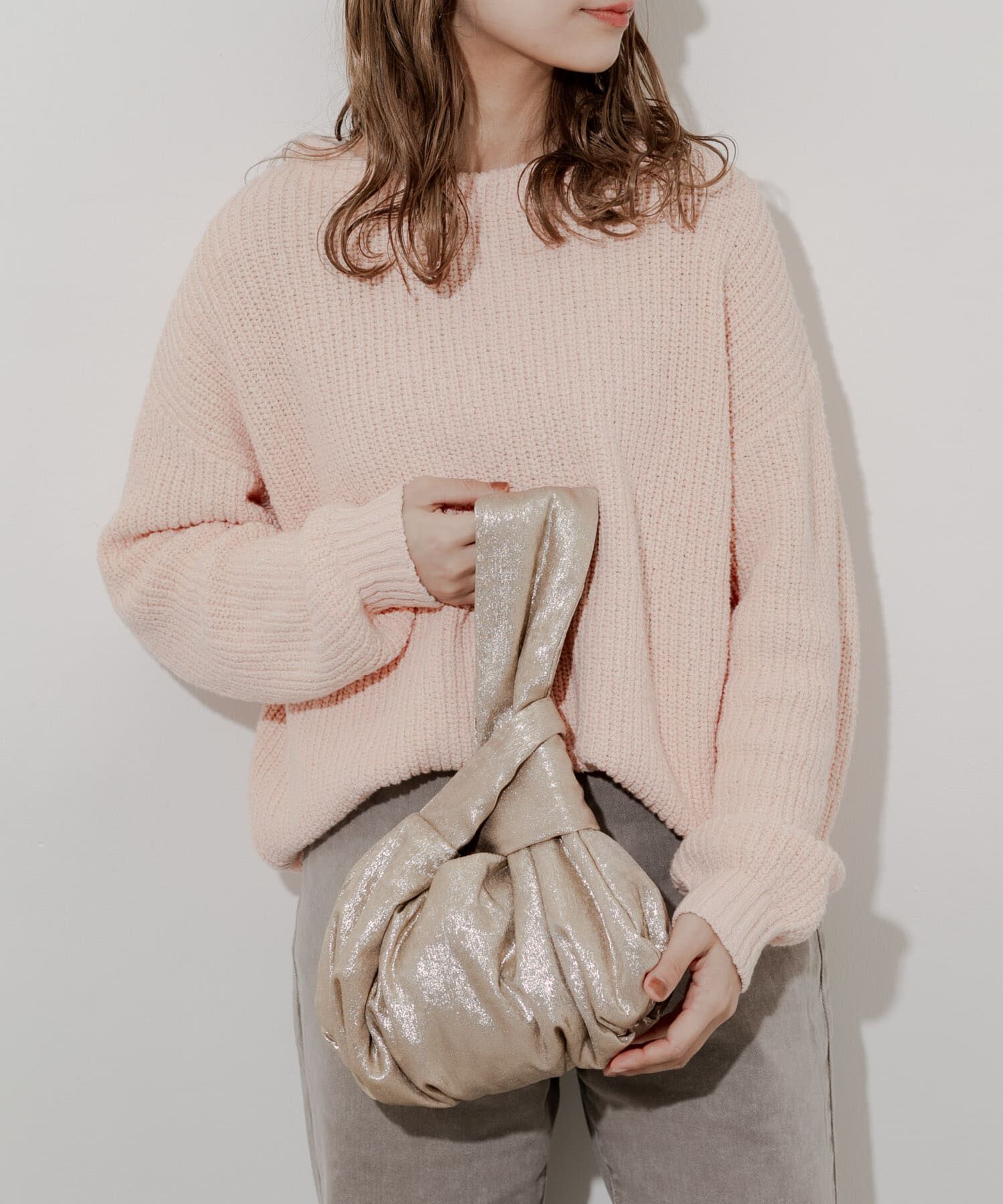 SMELLY「メタリックサークルバッグ」|ハンドバッグ|