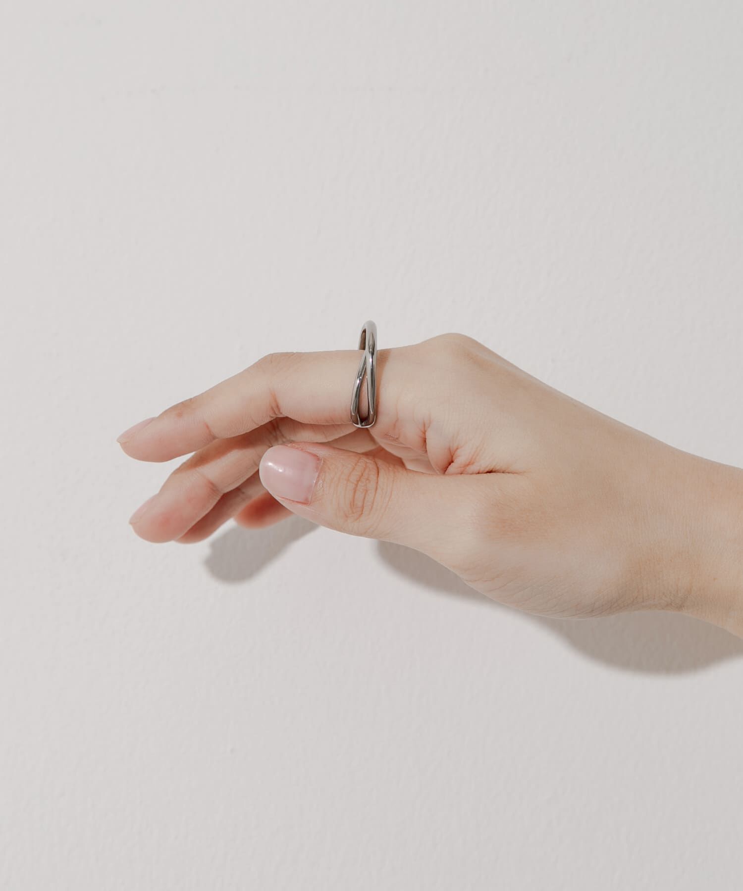 SMELLY「ステンレスダブルラインリング」|リング|