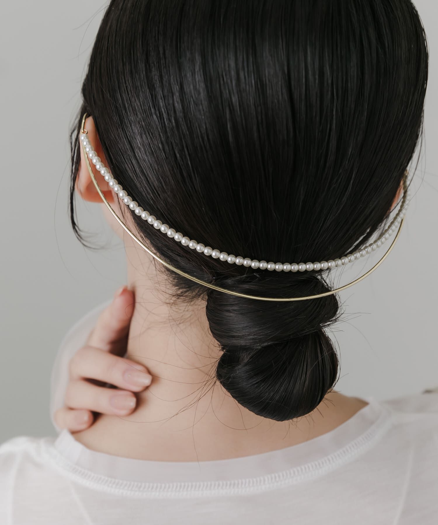 SMELLY「パールラインバックカチューシャ」|カチューシャ|