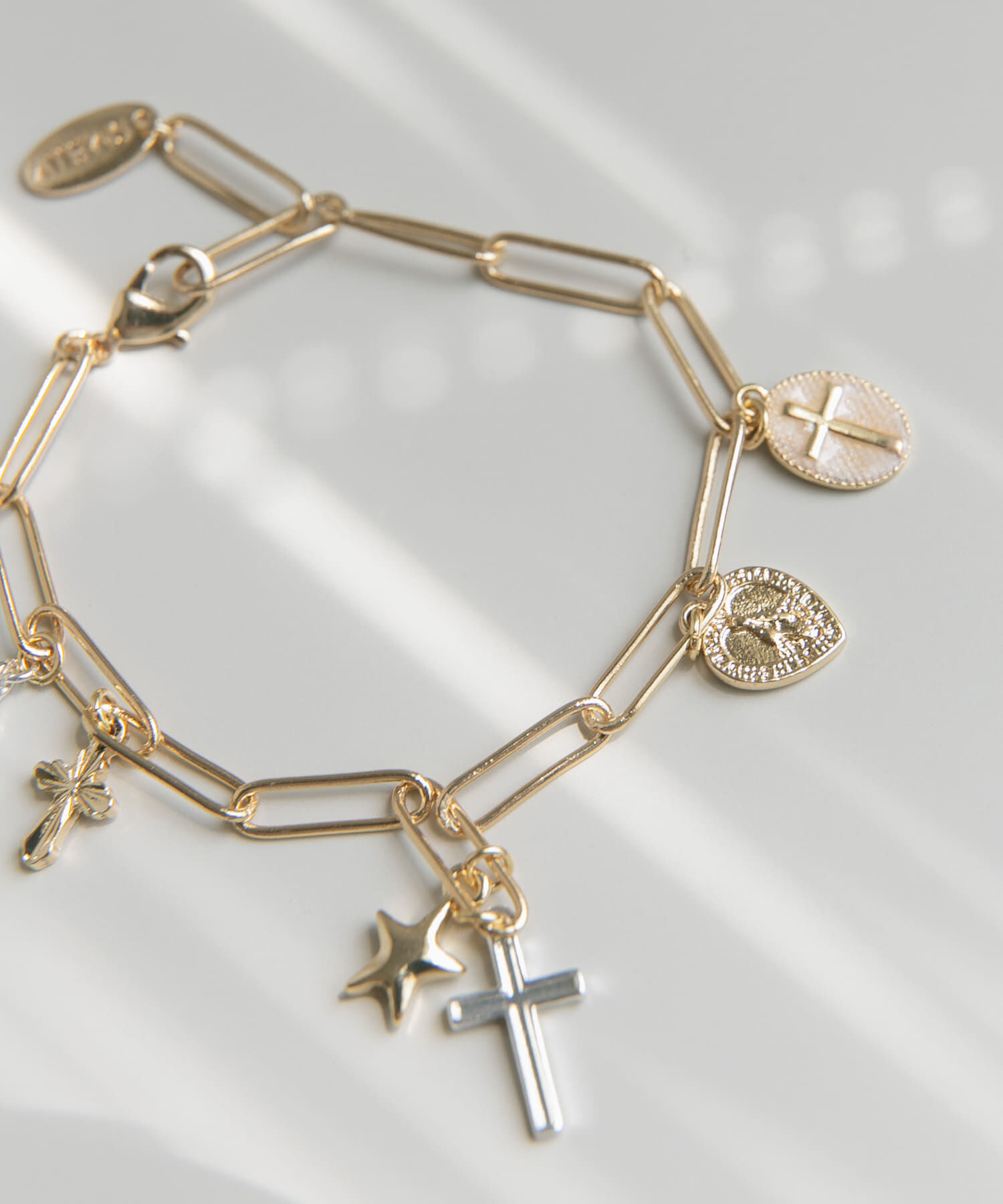 SMELLY「クロスコインチャームブレスレット」|ブレスレット・バングル|
