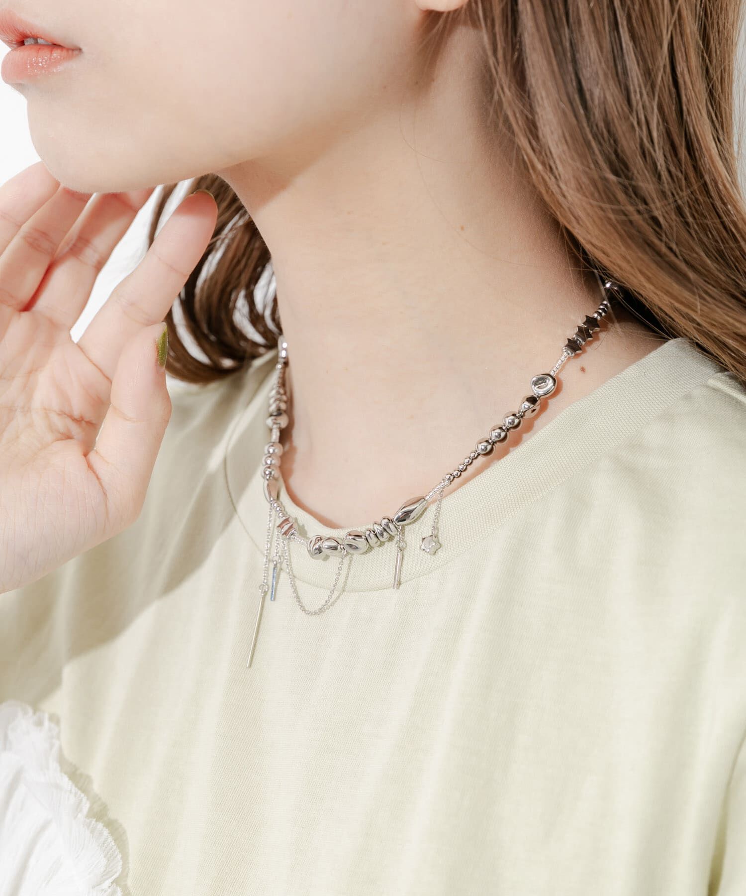 SMELLY「モチーフチャームマンテルネックレス」|ネックレス|