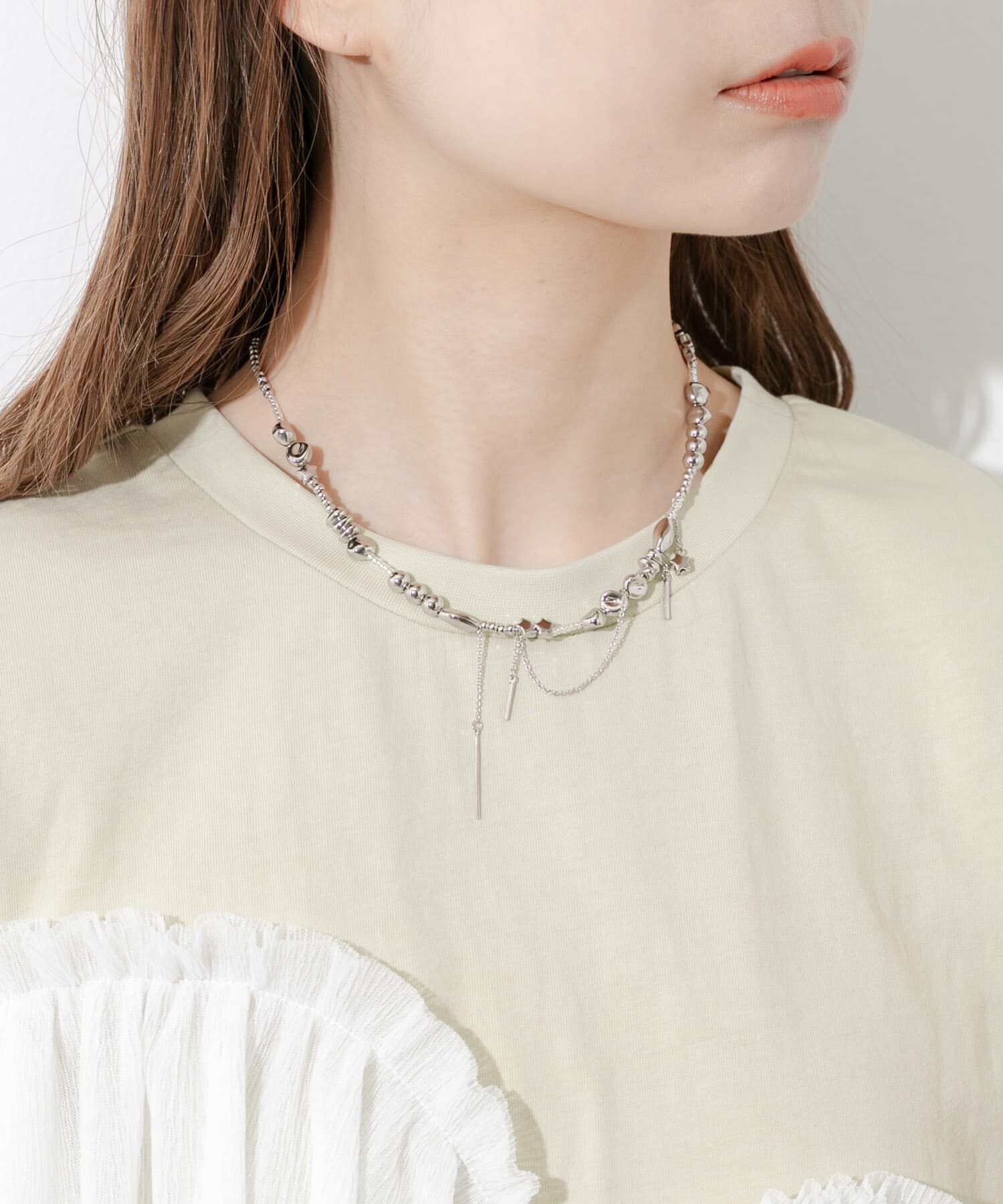 SMELLY「モチーフチャームマンテルネックレス」|ネックレス|