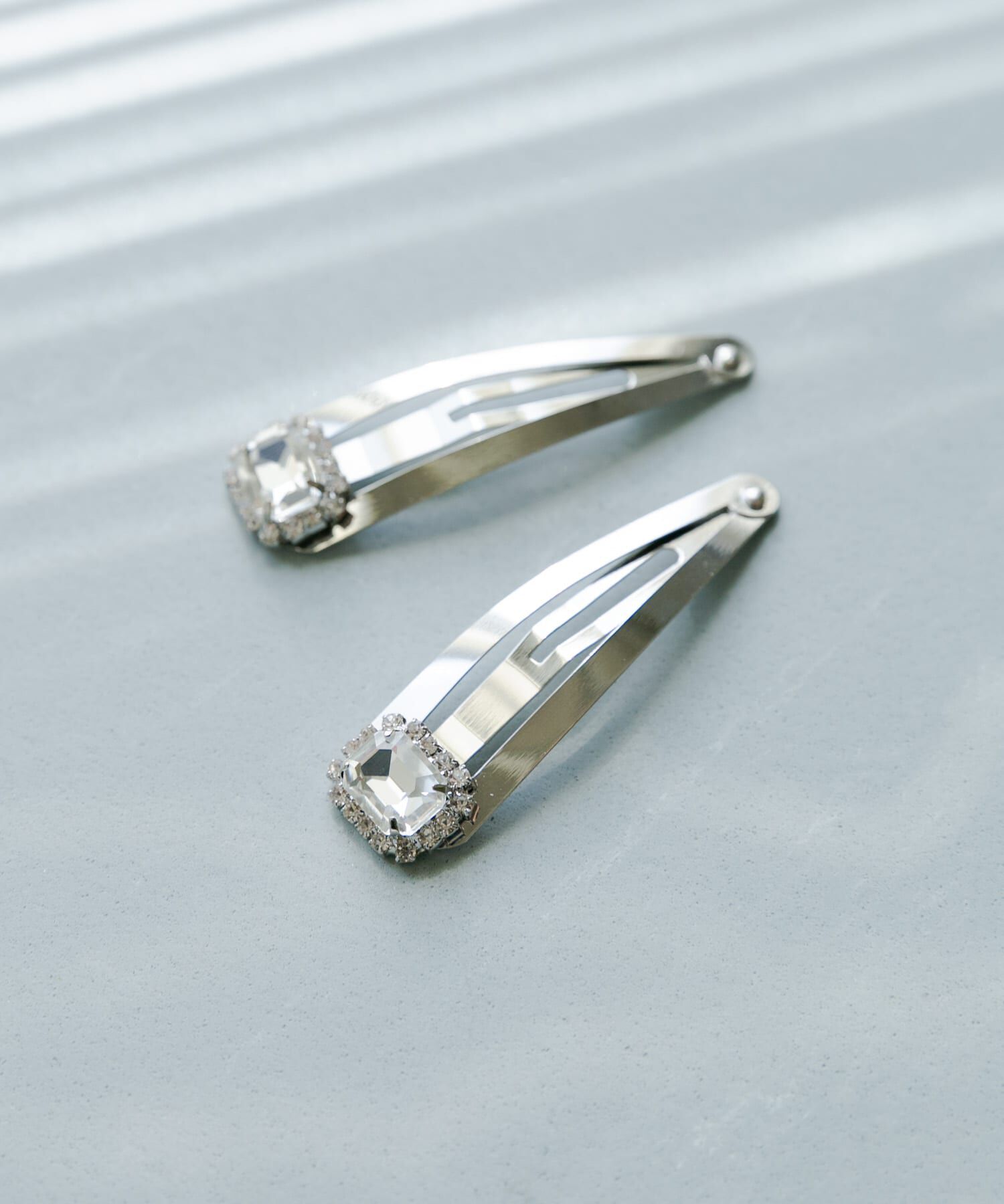 SMELLY「スクエアビジュー2セットピン」|その他|シルバー系その他