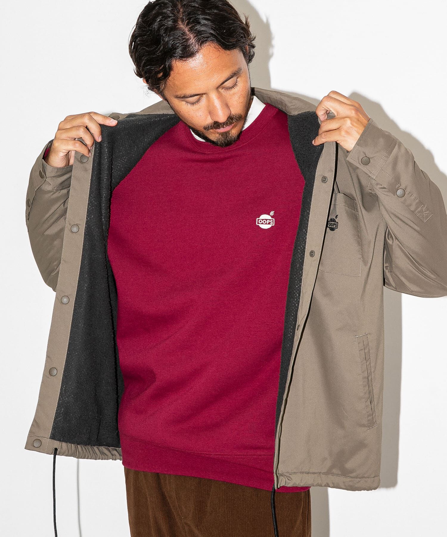 Sonny Label 「OOPS　裏フリースコーチジャケット」|ブルゾン・スタジャン|