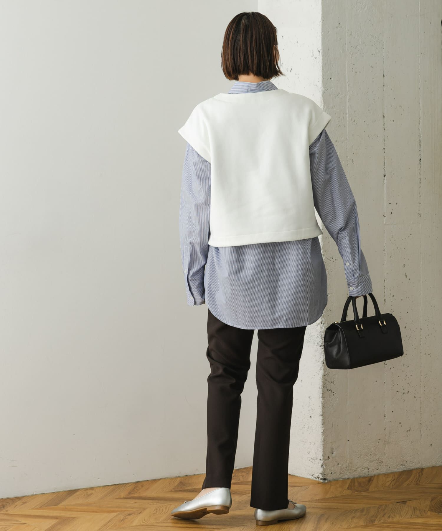 URBAN RESEARCH ROSSO「F by ROSSO　ボンバーヒートショートジレ」|Tシャツ・カットソー|