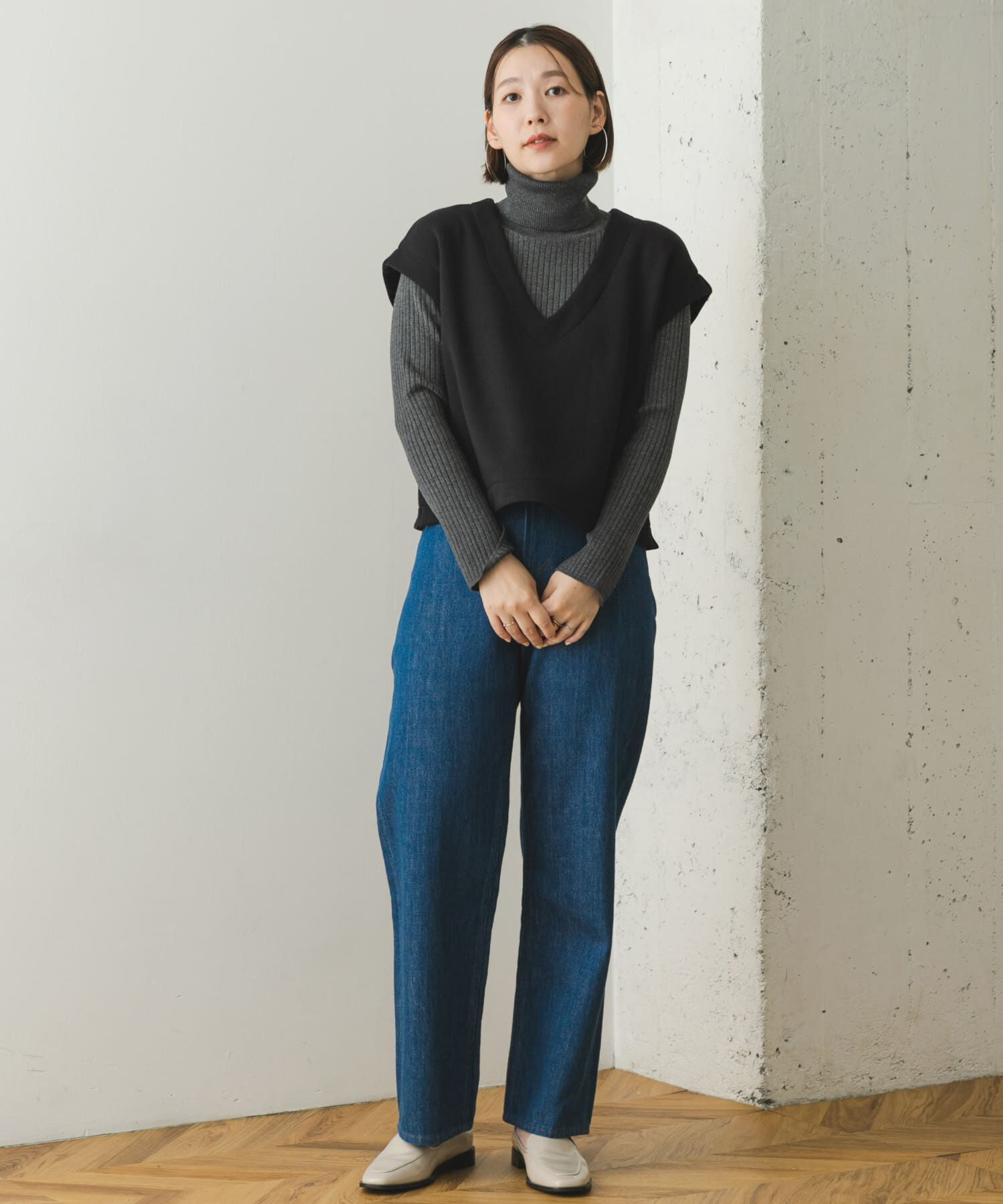 URBAN RESEARCH ROSSO「F by ROSSO　ボンバーヒートショートジレ」|Tシャツ・カットソー|