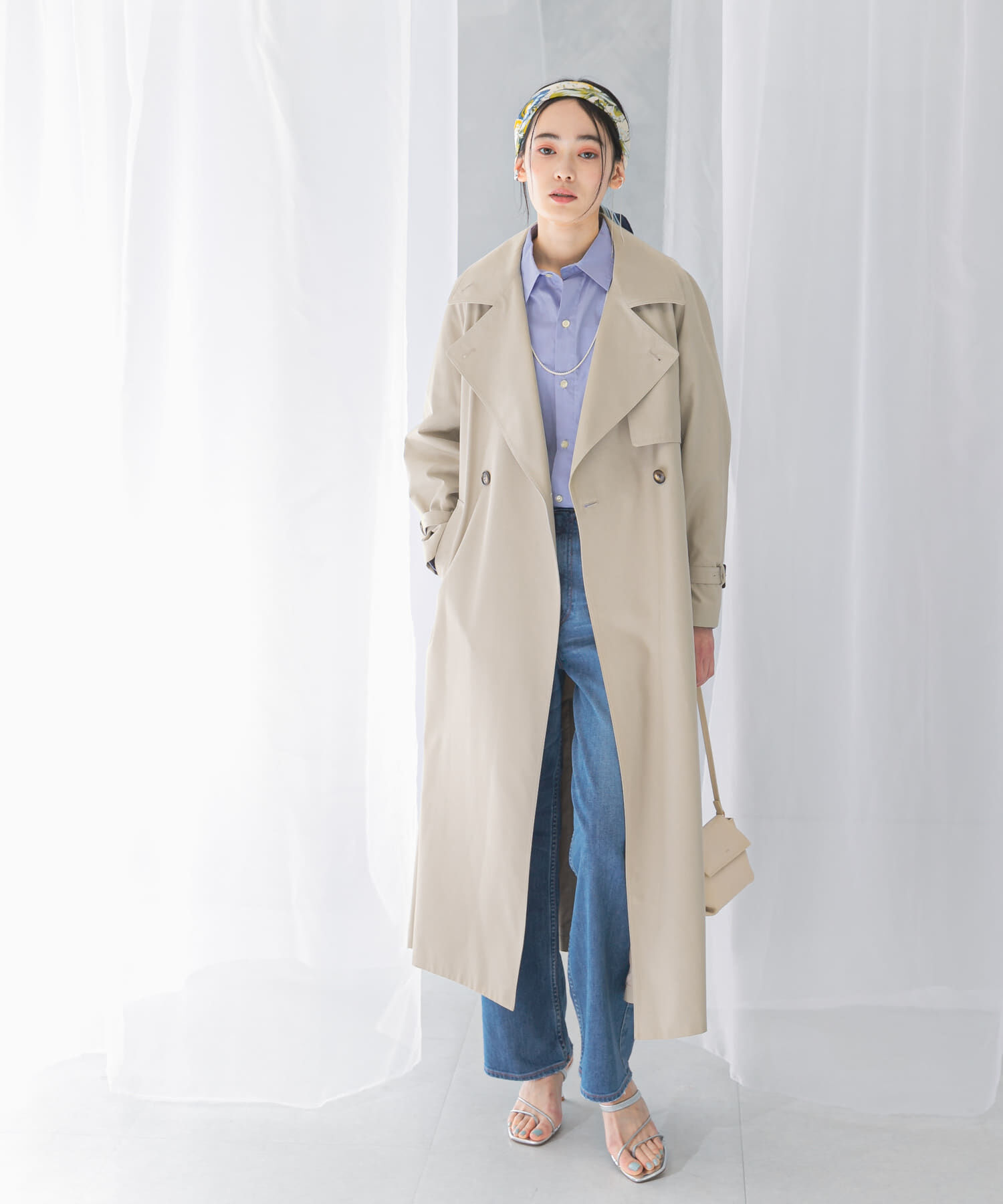 URBAN RESEARCH ROSSO「撥水オーバートレンチコート」|トレンチコート|