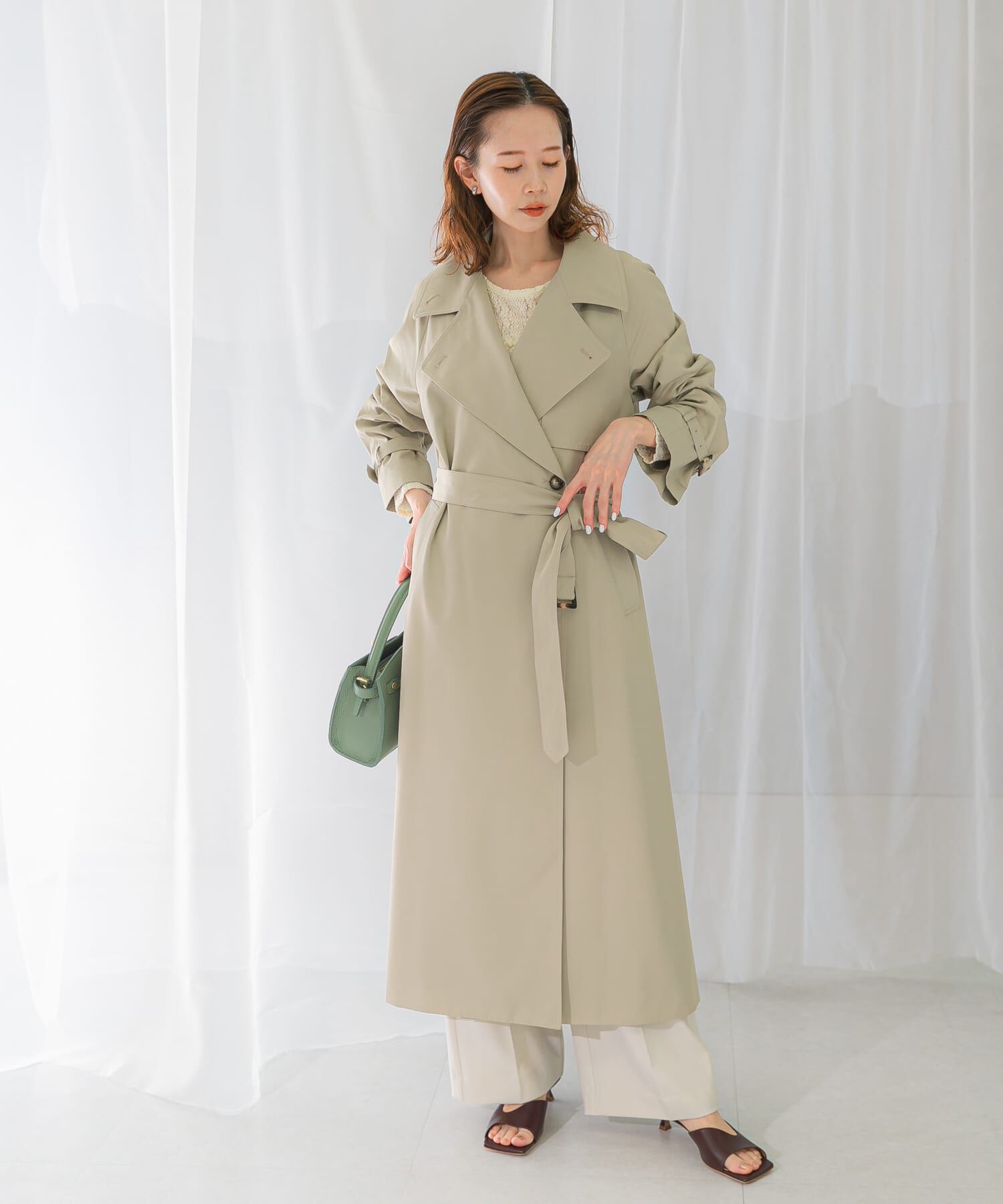 URBAN RESEARCH ROSSO「撥水オーバートレンチコート」|トレンチコート|