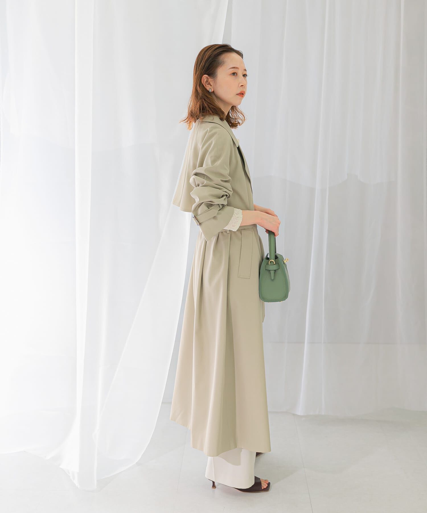 URBAN RESEARCH ROSSO「撥水オーバートレンチコート」|トレンチコート|