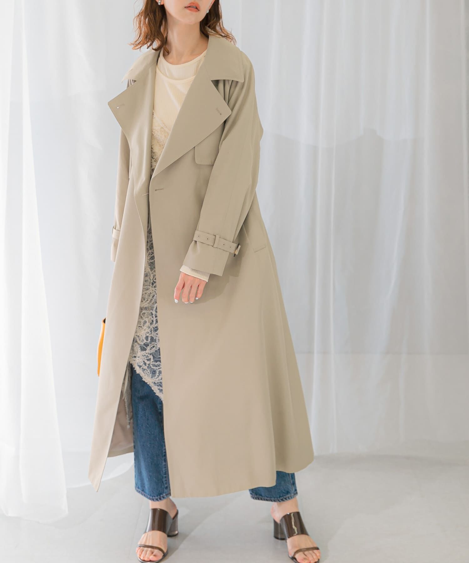 URBAN RESEARCH ROSSO「撥水オーバートレンチコート」|トレンチコート|