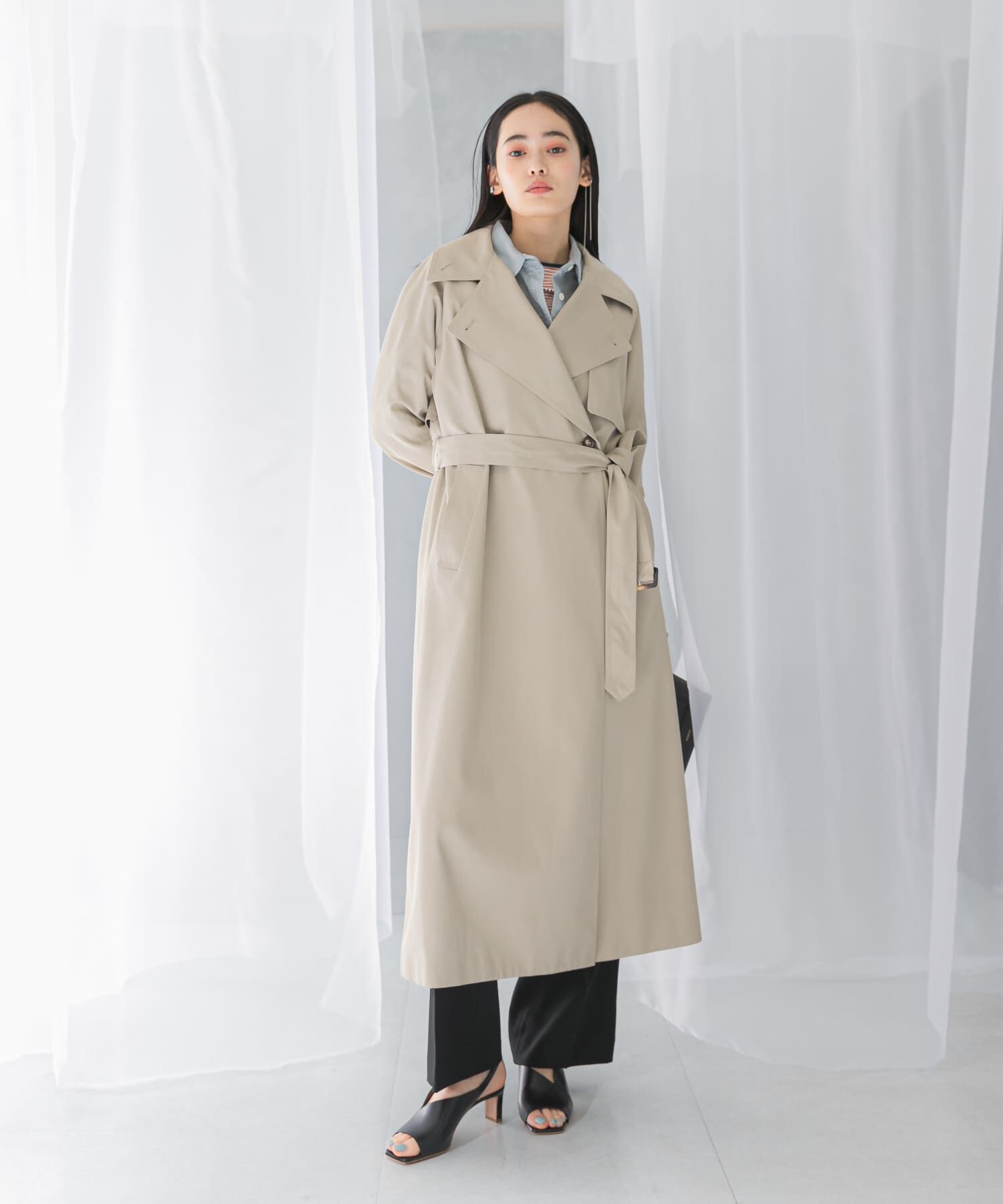 URBAN RESEARCH ROSSO「撥水オーバートレンチコート」|トレンチコート|