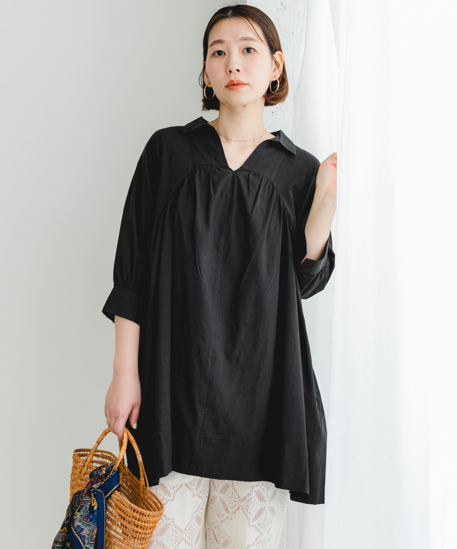 URBAN RESEARCH ROSSO「F by ROSSO　ボリュームシャツチュニック」|チュニック|