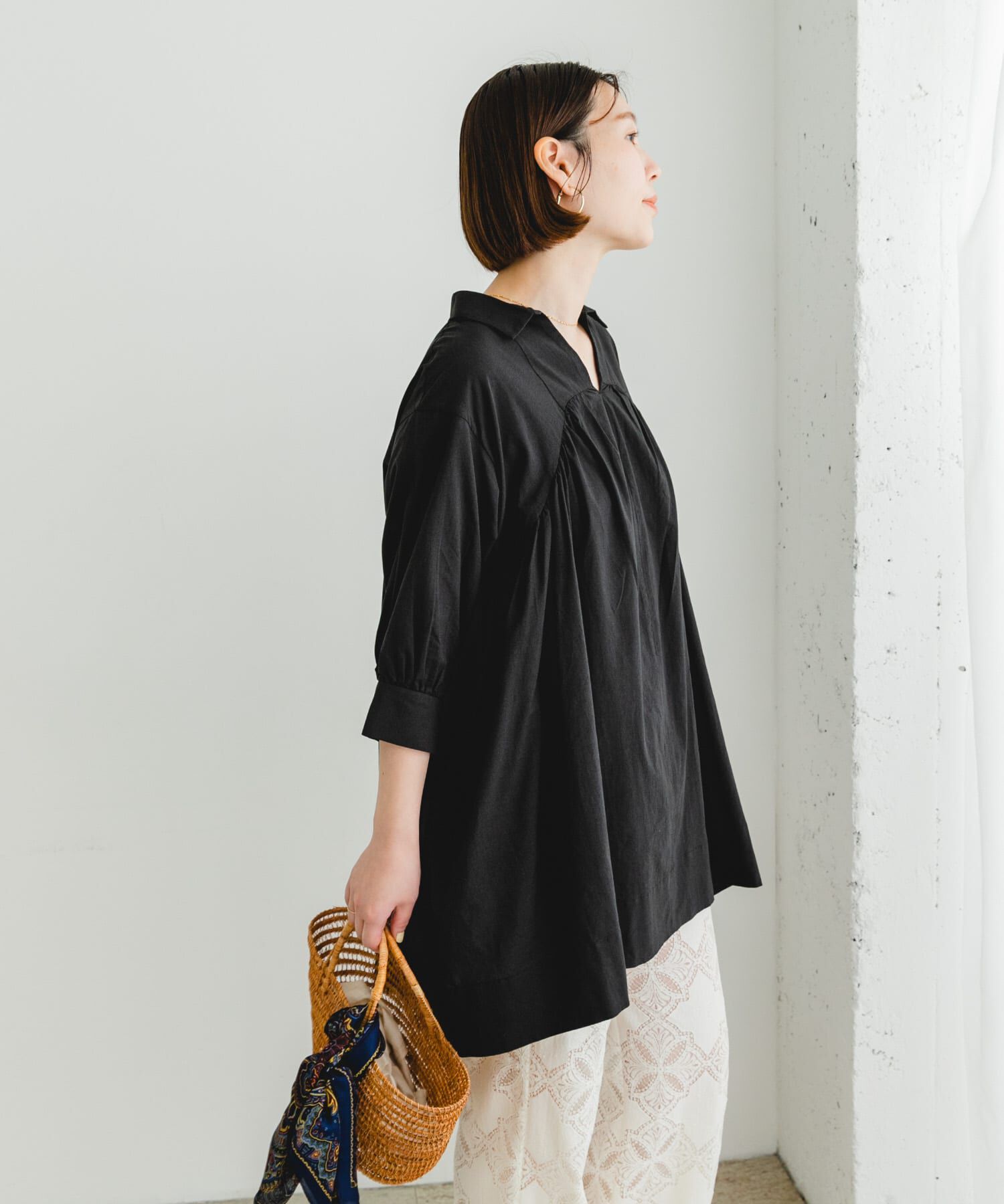 URBAN RESEARCH ROSSO「F by ROSSO　ボリュームシャツチュニック」|チュニック|
