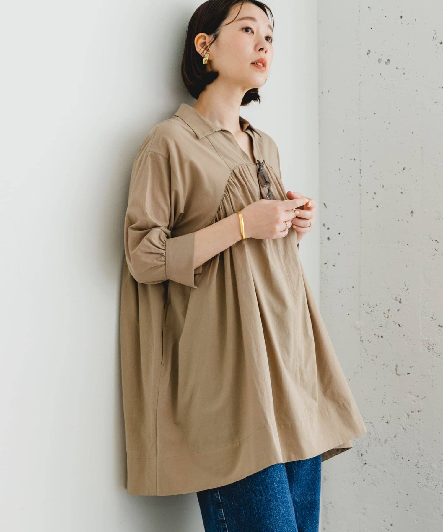 URBAN RESEARCH ROSSO「F by ROSSO　ボリュームシャツチュニック」|チュニック|