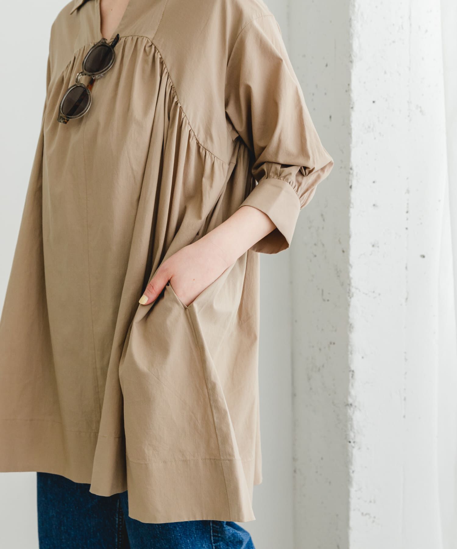 URBAN RESEARCH ROSSO「F by ROSSO　ボリュームシャツチュニック」|チュニック|